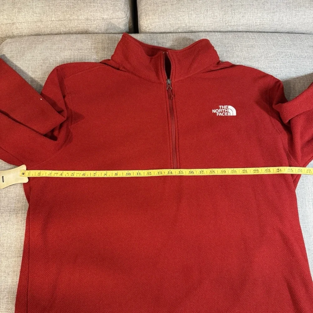 The North Face Men's XXL Red 1/4 Zip Fleece Pullover Lightweight Jacket